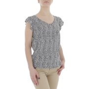 Bluza cu imprimeu - negru dama