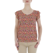 Bluza cu imprimeu - portocaliu dama