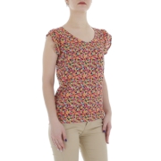 Bluza cu imprimeu - portocaliu dama