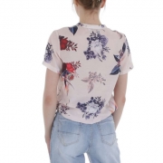 Bluza imprimeu floral - LT.roz pudrat dama