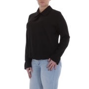 Bluza office maneca scurta - negru dama