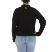 Bluza office maneca scurta - negru dama