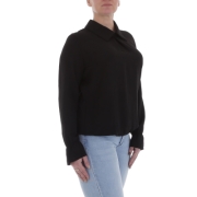 Bluza office maneca scurta - negru dama