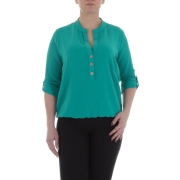 Bluza office maneca scurta - verde dama