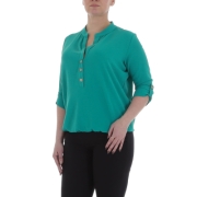 Bluza office maneca scurta - verde dama