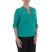Bluza office maneca scurta - verde dama