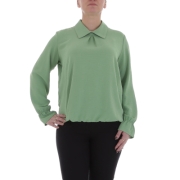 Bluza office maneca scurta - verde dama