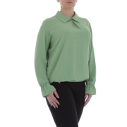 Bluza office maneca scurta - verde dama