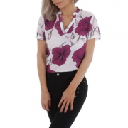 Bluza cu flori - mov dama