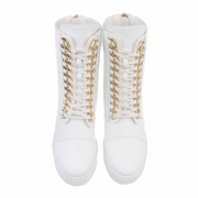 Botine cu platforma - alb dama