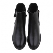 Botine cu platforma - negru dama