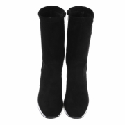 Botine cu platforma - negru dama