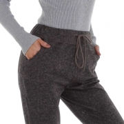 Pantaloni trei sferturi Metrofive - maro inchis dama