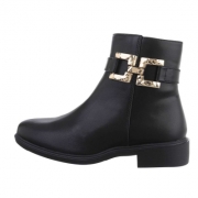 Cizme clasice fara toc - negru dama