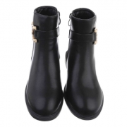 Cizme clasice fara toc - negru dama