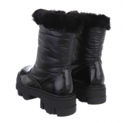 Cizme imblanite - negru dama