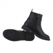 Ghete toamna fara toc - negru dama