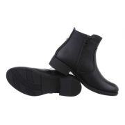 Cizme clasice fara toc - negru dama