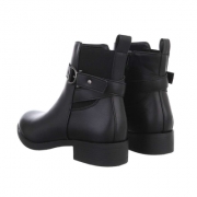 Cizme clasice fara toc - negru dama