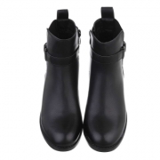 Cizme clasice fara toc - negru dama