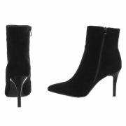 Cizme cu toc inalt - blacksuede dama