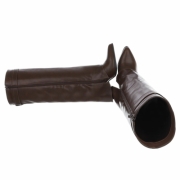 Cizme cu toc inalt - brownpu dama