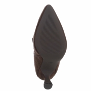 Cizme cu toc inalt - brownsuede dama