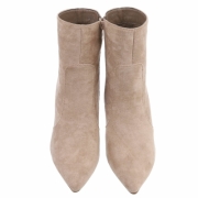 Botine toamna cu toc subtire - khakisuede dama