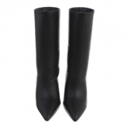 Botine cu toc subtire - negru dama