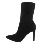 Botine cu toc subtire - negru dama