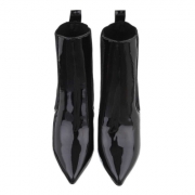 Botine cu toc gros - negru dama