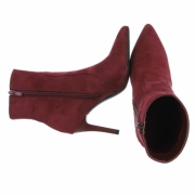 Botine toamna cu toc subtire - winesuede dama