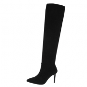 Cizme peste genunchi cu toc cui - blacksuede dama