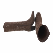 Ciocate western piele naturala - kaki dama