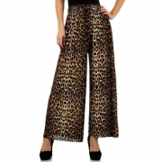 Pantaloni evazati - Holala   imprimeu leopard dama
