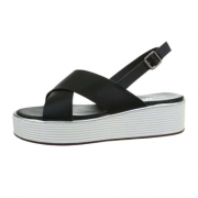 Sandale platforma - negru dama
