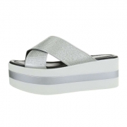 Bluza Papuci platfora - argintiu daa