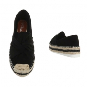 Espadrile cu platforma - negru dama