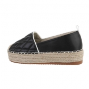 Espadrile cu platforma - negru dama