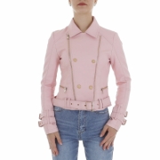Geaca biker - Noemi Kent   roz pudrat dama