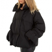 Geaca iarna alb ICY - negru dama