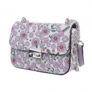 Geanta imprimeu floral de umar - liliac dama