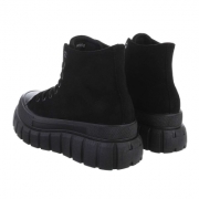 Ghete cu platforma si siret - Allblack dama