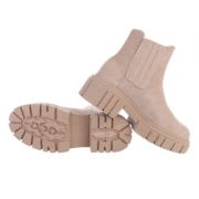 Ghete casual Chelsea - bej dama