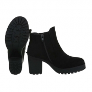 Ghete cu toc gros - blacksuede dama