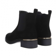 Ghete casual Chelsea - blacksuede dama
