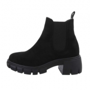 Ghete casual Chelsea - blacksuede dama