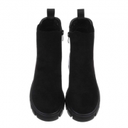 Ghete casual Chelsea - blacksuede dama