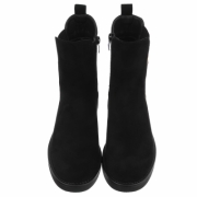 Ghete casual Chelsea - blacksuede dama