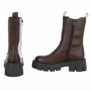 Ghete casual Chelsea - brownpu dama